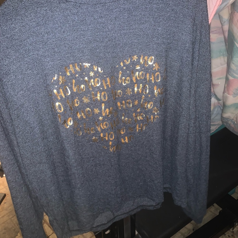 Navy blue Christmas shirt